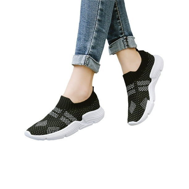 Details about   Womens Low Heel Mesh Breathable Casual Comfort Shoes Slip on Loafers Pumps Plus